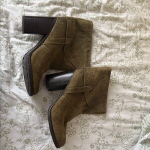 Franco Sarto Olive Heeled Boots